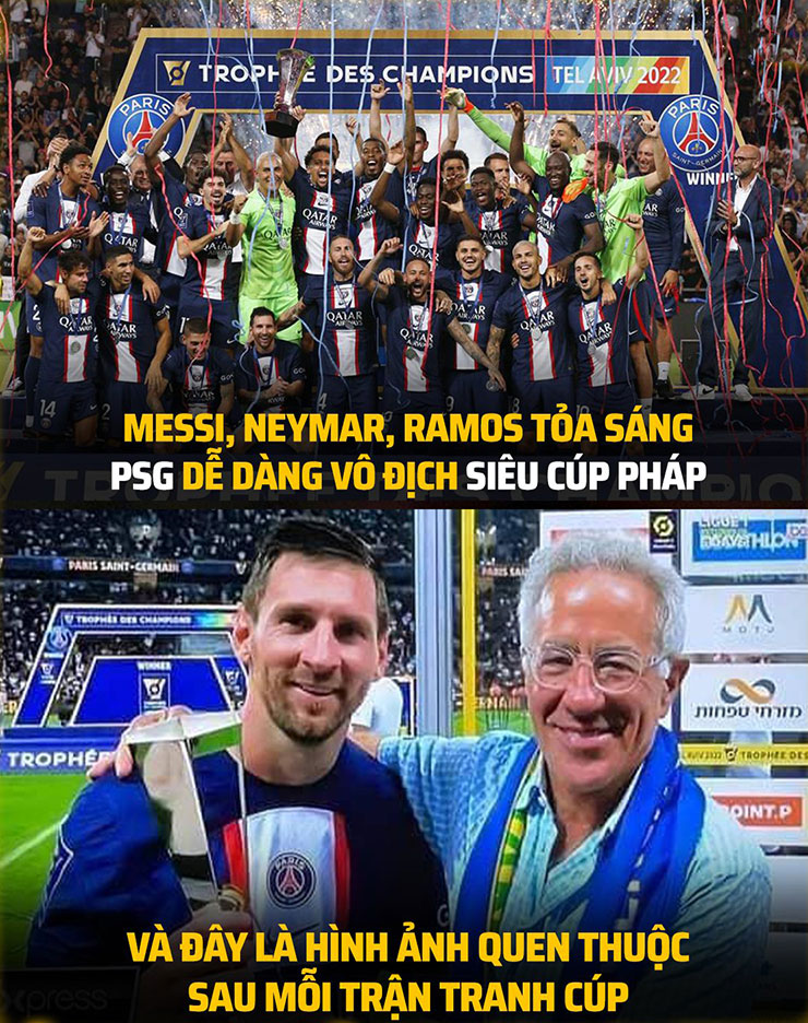 Ảnh chế: Messi giành siêu cúp Pháp trong ngày &#34;nhà vua&#34; trở lại - 4
