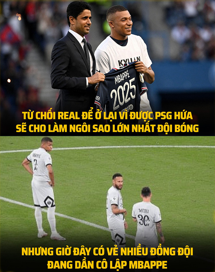 Ảnh chế: &#34;Chủ tịch&#34; Mbappe giận dỗi khiến Messi, Neymar phải run rẩy - 3