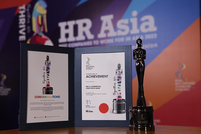 Bac A Bank giành 02 giải thưởng lớn tại lễ trao giải “Nơi làm việc tốt nhất châu Á 2023” - 3