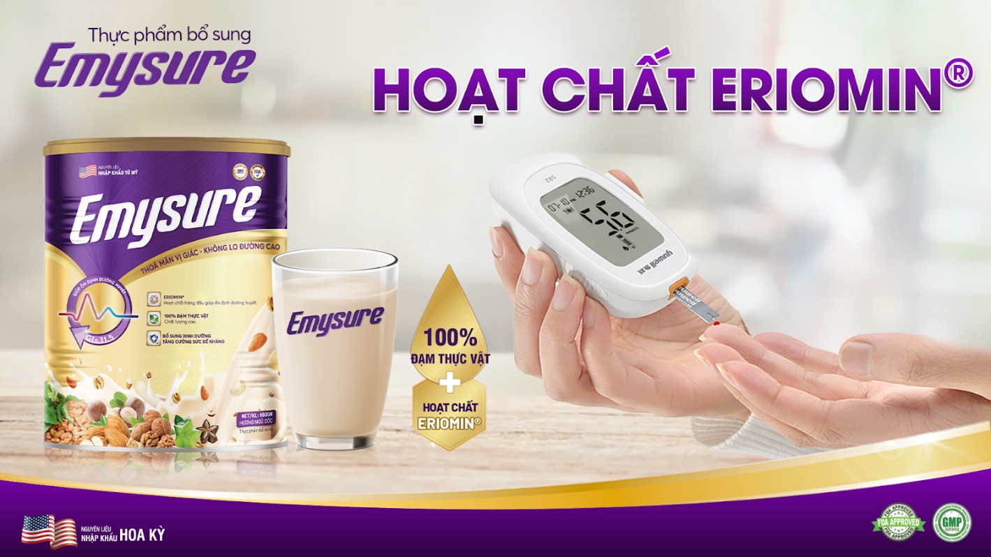 Emysure - Công thức chuyên biệt bổ sung dinh dưỡng cho người tiểu đường - 3