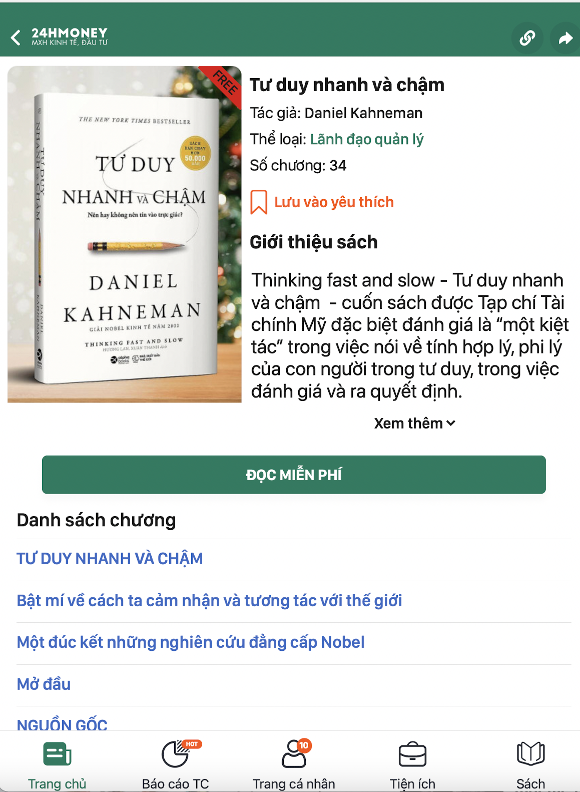 Tư Duy Nhanh Và Chậm - Bạn sẽ không bao giờ tư duy như cũ sau khi đọc xong cuốn sách này! - 1