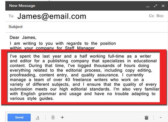 Cách gửi email CV xin việc thu hút từ chia sẻ của Job3s - 4
