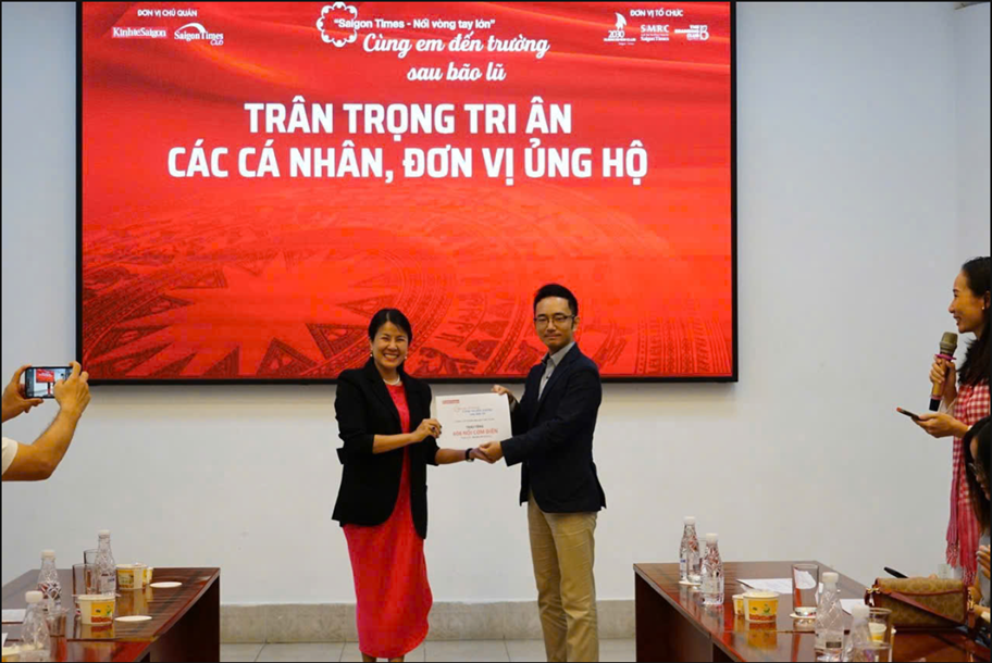 Sharp Việt Nam  tích cực đồng hành hỗ trợ người dân bị ảnh hưởng bởi bão lũ - 1