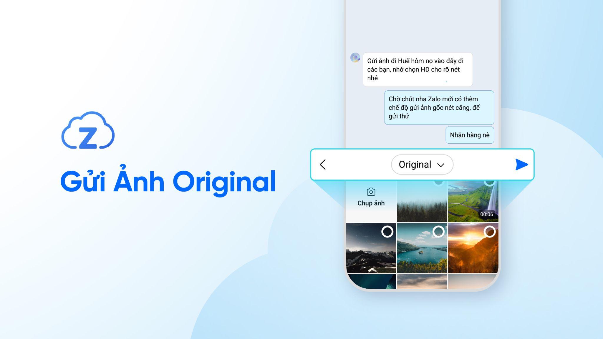 Zalo cập nhật tháng 8, thêm tính năng gửi ảnh nguyên bản trên zCloud - 2
