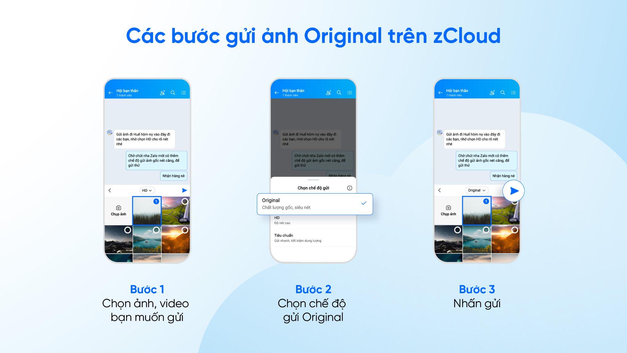 Zalo cập nhật tháng 8, thêm tính năng gửi ảnh nguyên bản trên zCloud - 3