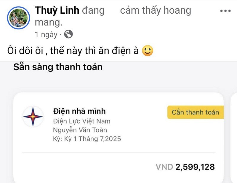 Hoá đơn tiền điện tăng gấp 3 khiến nhiều nhà “ngã ngửa” - 1