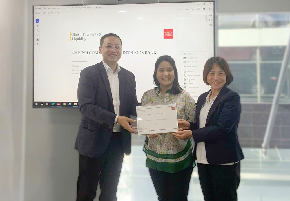 ABBANK được Wells Fargo vinh danh ngân hàng có chất lượng thanh toán quốc tế xuất sắc - 2