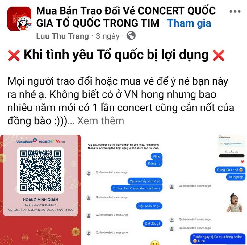 Vé xem “concert quốc gia” phát miễn phí bỗng được rao bán rầm rộ với giá cả triệu đồng - 4
