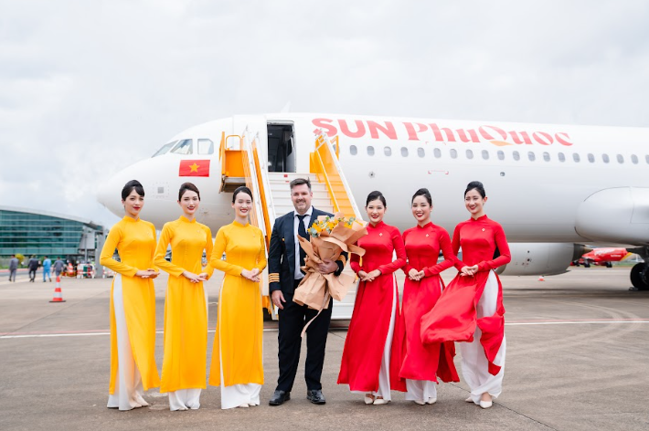 Lộ diện diện mạo Airbus A321NX đầu tiên của Sun PhuQuoc Airways - Khoác sắc hoàng hôn và bình minh đảo Ngọc - 7