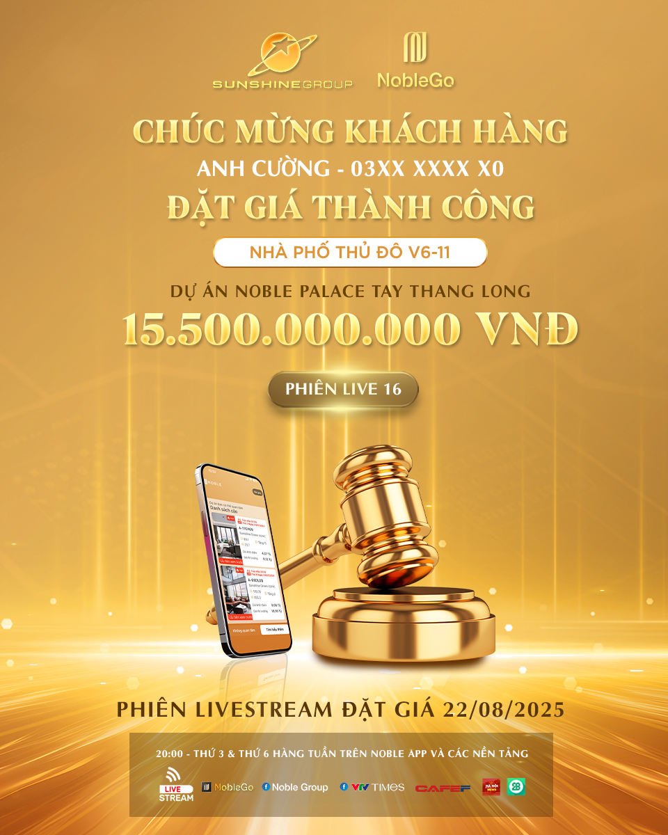 Sunshine Group livestream 22/8: nhà phố chốt deal hời 15,5 tỷ; thêm khán giả săn thưởng 200 triệu thành công - 1