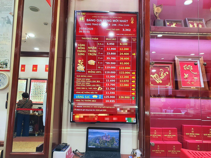 Giá vàng ngày 25/8: Tăng “đỉnh nóc kịch trần”, người dân đội mưa xếp hàng mua bán - 1