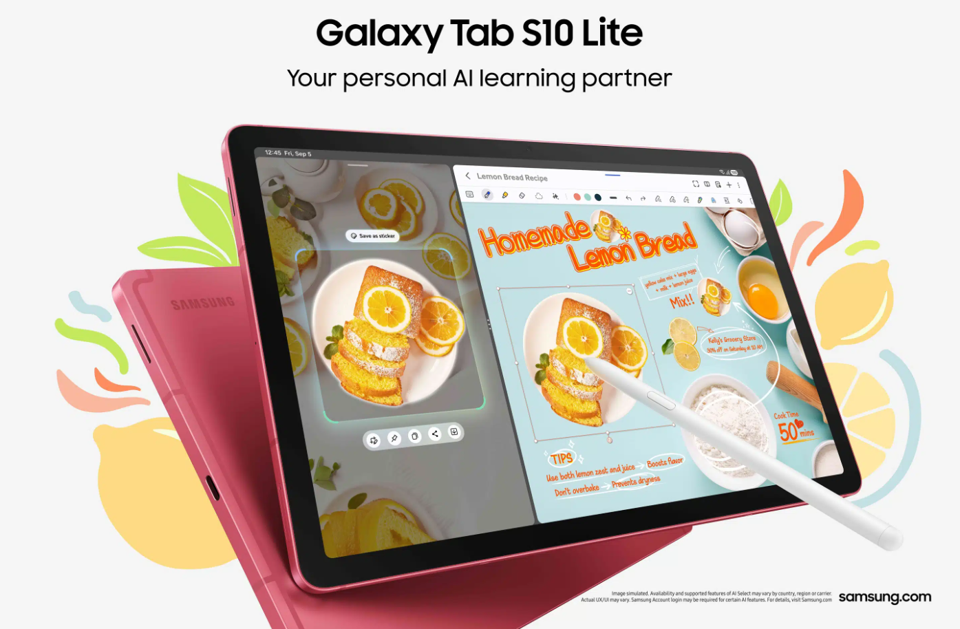 Samsung ra mắt Galaxy Tab S10 Lite: Pin 8000 mAh, đa tính năng thông minh - 1