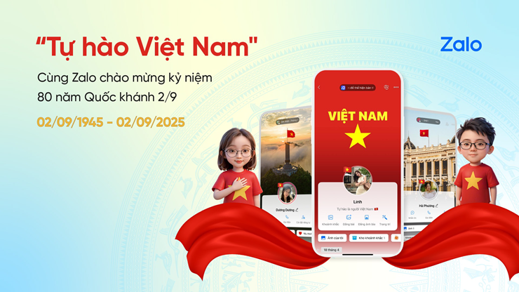 Cộng đồng mạng háo hức "nhuộm đỏ" Zalo mừng đại lễ 2/9 - 1
