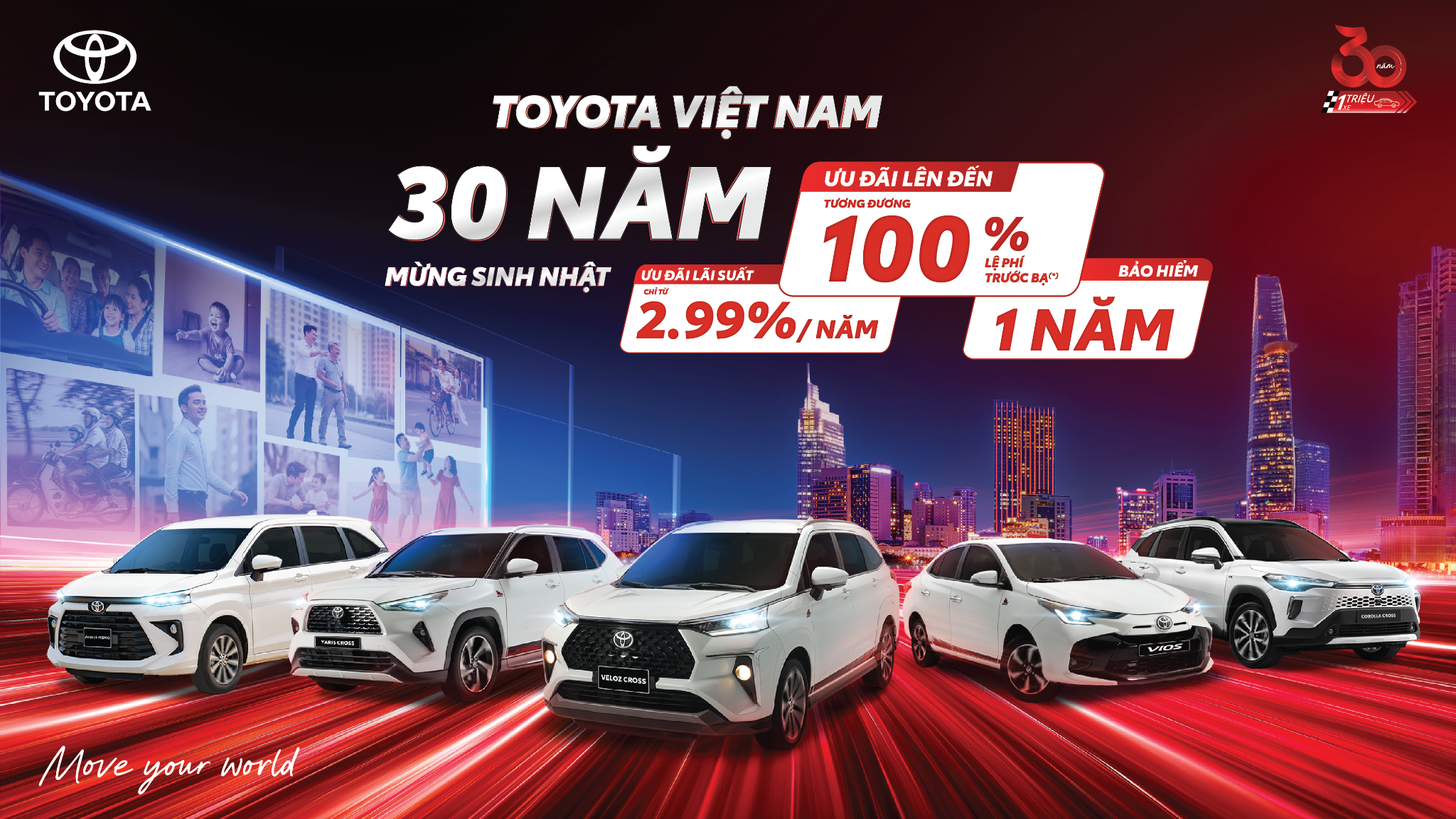 Bùng nổ ưu đãi chúc mừng sinh nhật 30 năm của Toyota Việt Nam - 1