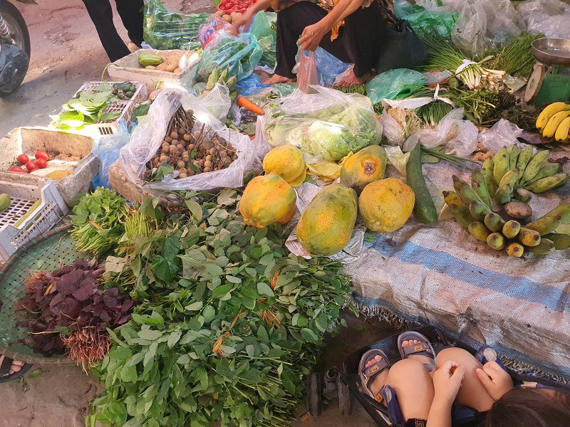 Chợ Hà Nội: Rau xanh đắt “khét”, 25.000 đồng/mớ mồng tơi, tiểu thương chán không buồn bán - 1