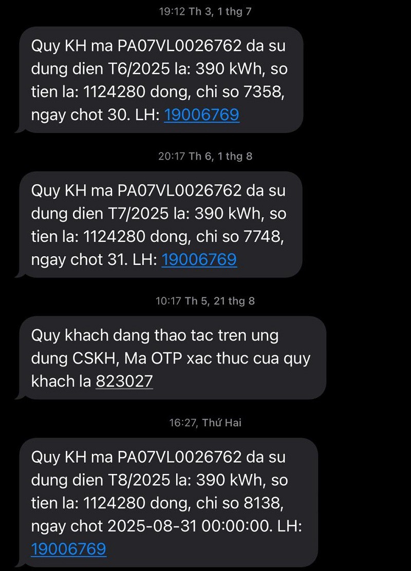 Hoá đơn tiền điện “nóng bỏng tay”: Xuất hiện gia đình có 3 tháng chỉ số công tơ giống hệt nhau - 3