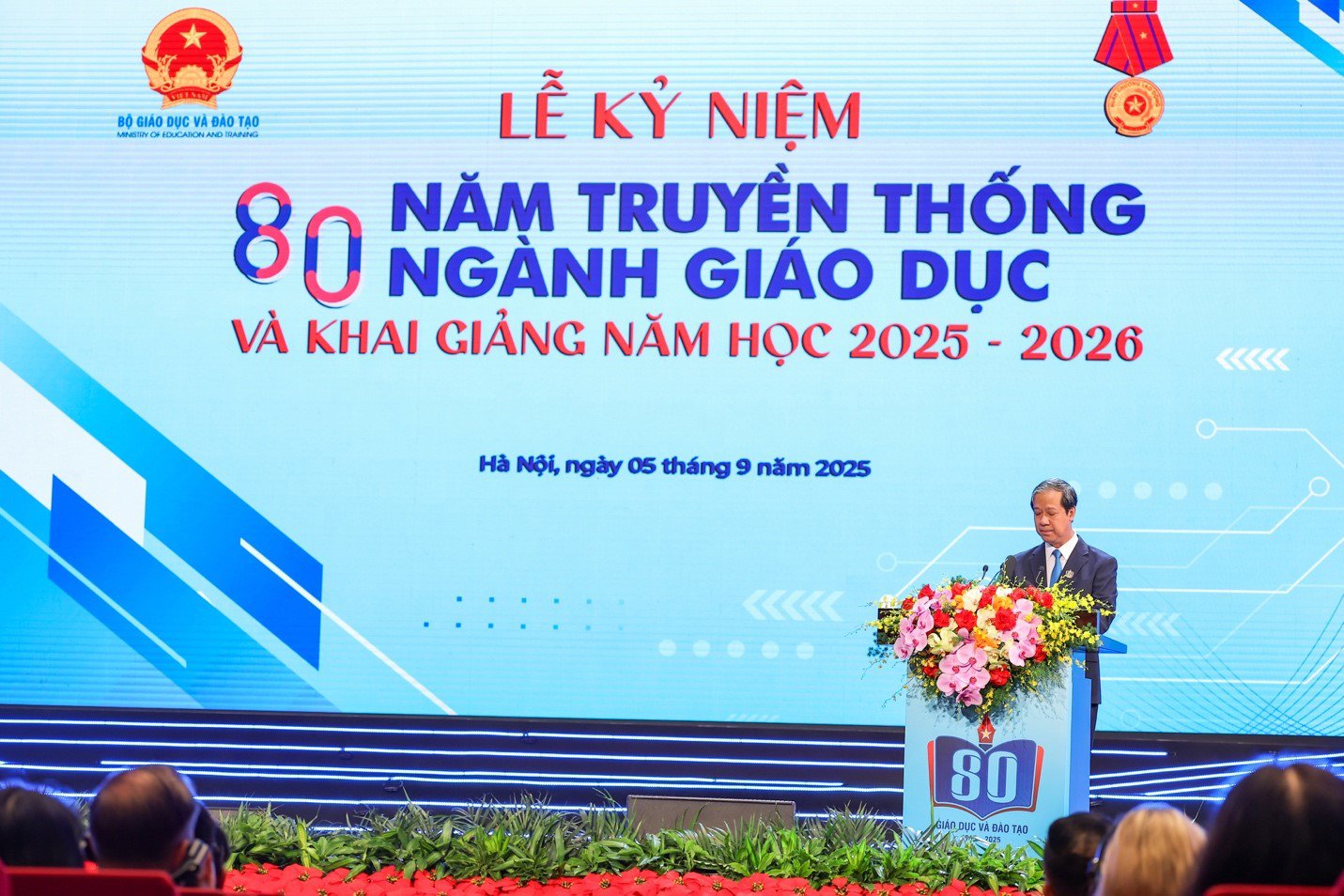Lễ kỷ niệm 80 năm truyền thống ngành Giáo dục và khai giảng năm học 2025 - 2026 - 2