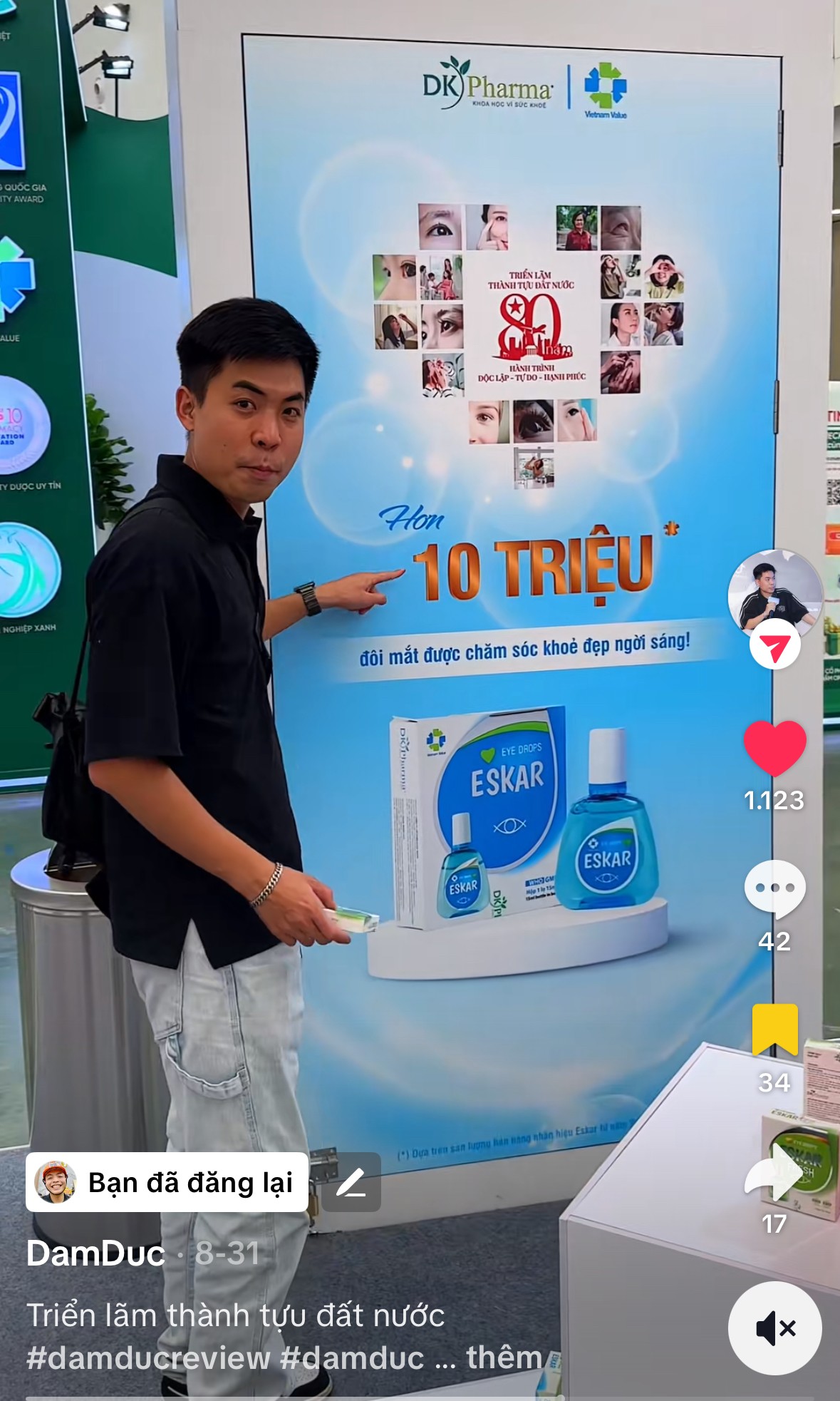 Thương hiệu nhỏ mắt quen thuộc gây chú ý ở triển lãm thành tựu đất nước - 1