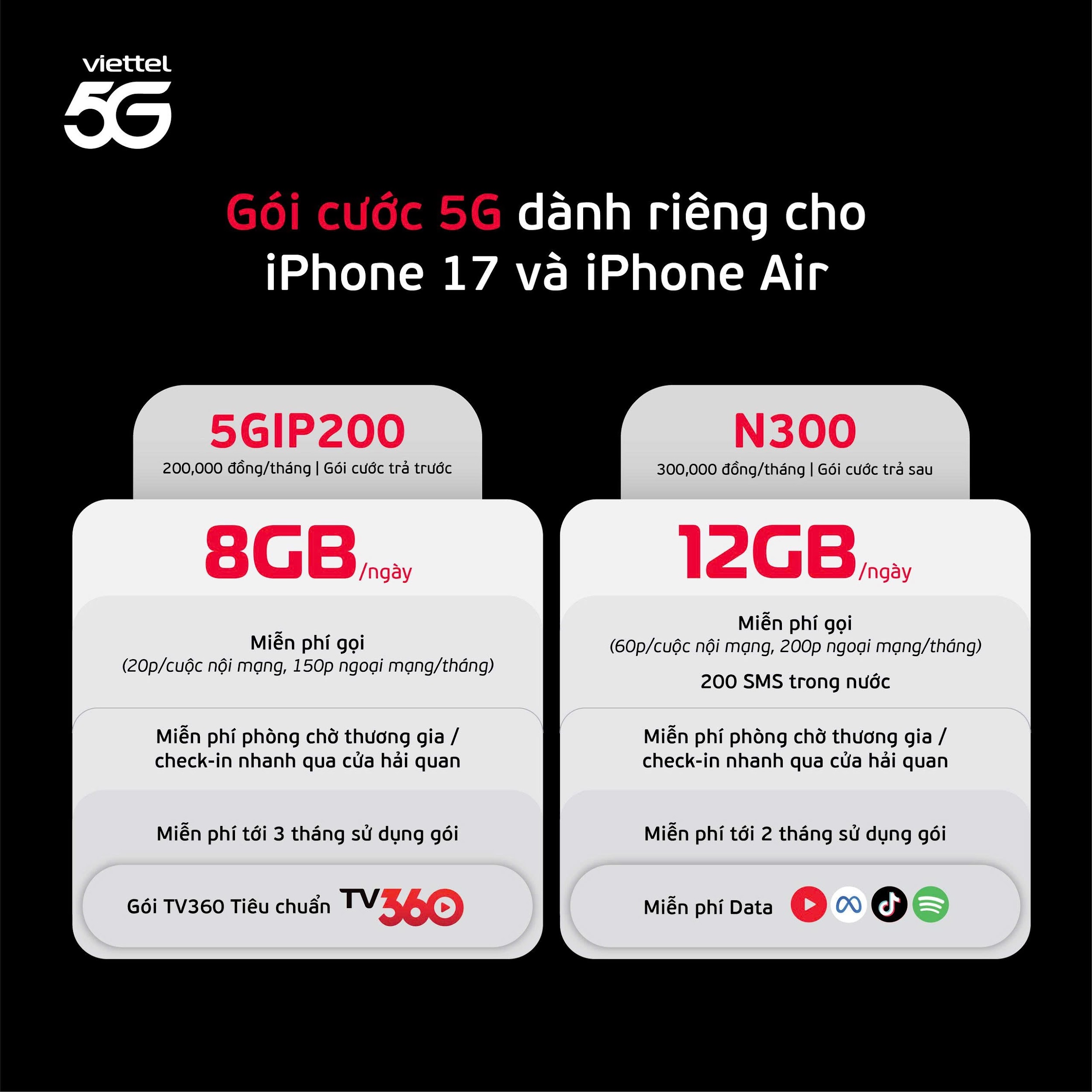 Viettel ra mắt gói cước 5G “chính hiệu” cho iPhone 17 - 2