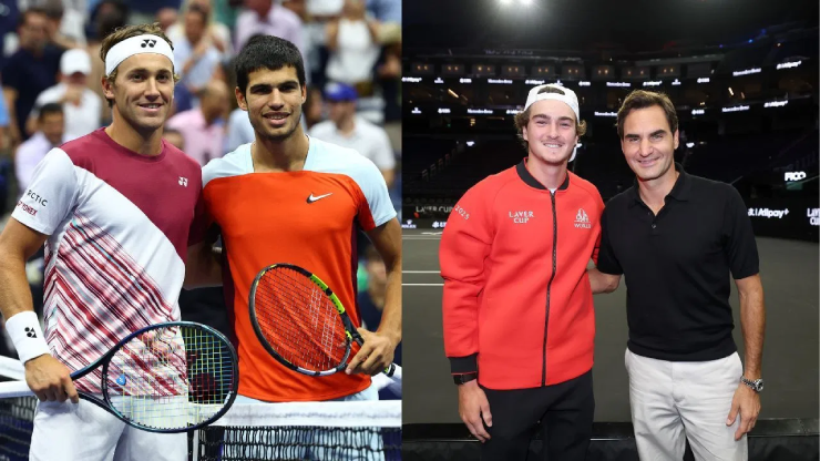 Alcaraz và Federer gây sốt khi cùng nhau góp mặt hâm nóng Laver Cup 2025 - 1