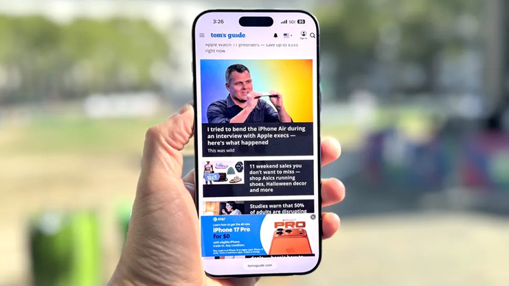 Pin iPhone Air: Mỏng manh nhưng có "yếu"? Kết quả thực tế "so kè" cùng iPhone 17 Pro Max và Galaxy S25 - 2