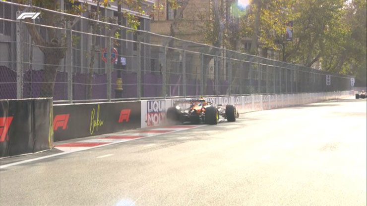 Đua xe F1, thử nghiệm Azerbaijan GP: Norris gặp tai nạn, Ferrari bất ngờ xếp hạng 1-2 trong ngày đầu tiên ở Baku - 5