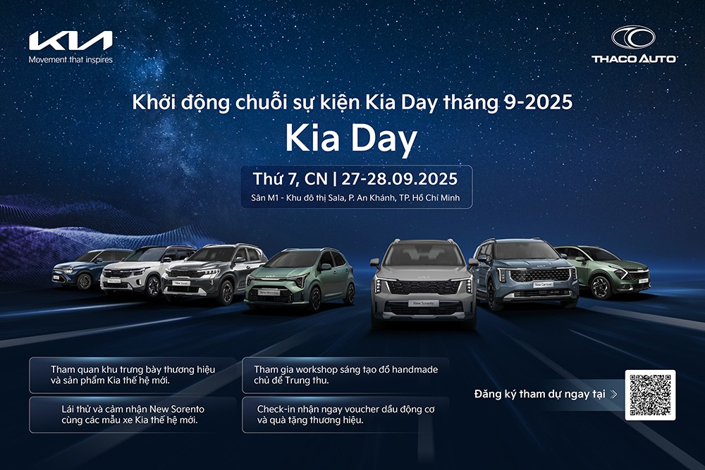 Ngày hội Kia: Cơ hội đầu tiên lái thử, trải nghiệm Kia New Sorento và khám phá trọn vẹn các sản phẩm thế hệ mới của Kia tại TP.HCM - 1