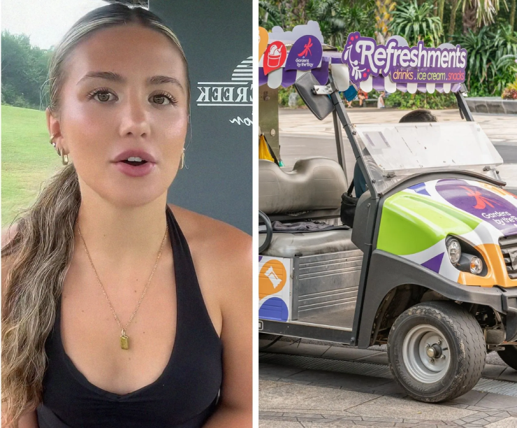Hot girl sân golf thường xuyên bị hỏi câu "nhạy cảm", bị các tay golf gạ gẫm - 1
