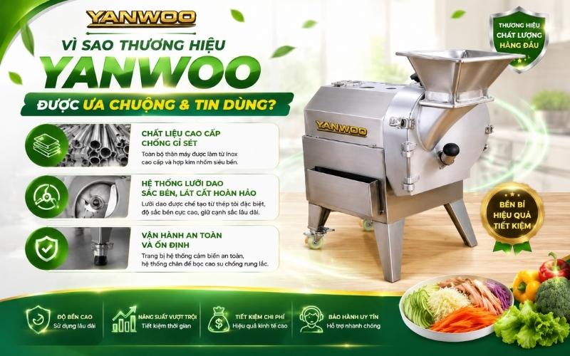 Yanwoo - thương hiệu máy thái rau củ quả được tin dùng hiện nay - 2