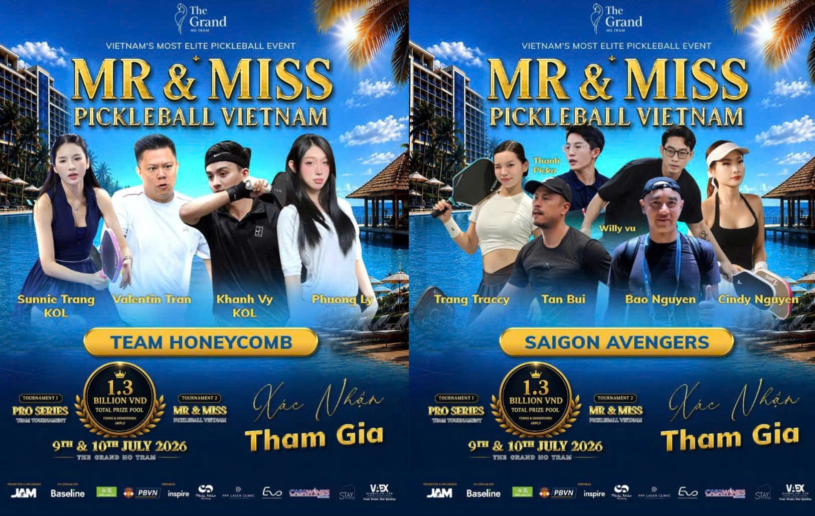 Mr & Miss Pickleball Vietnam 2026 quy tụ nhiều gương mặt nổi tiếng - 4