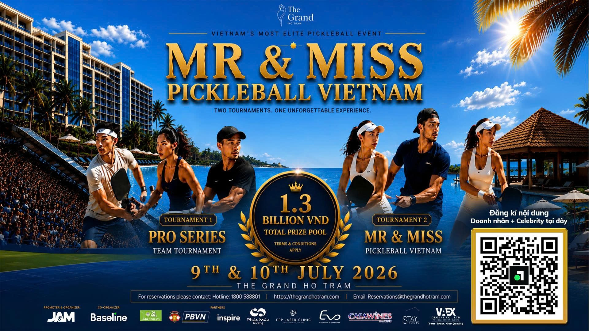 Mr & Miss Pickleball Vietnam 2026 quy tụ nhiều gương mặt nổi tiếng - 1