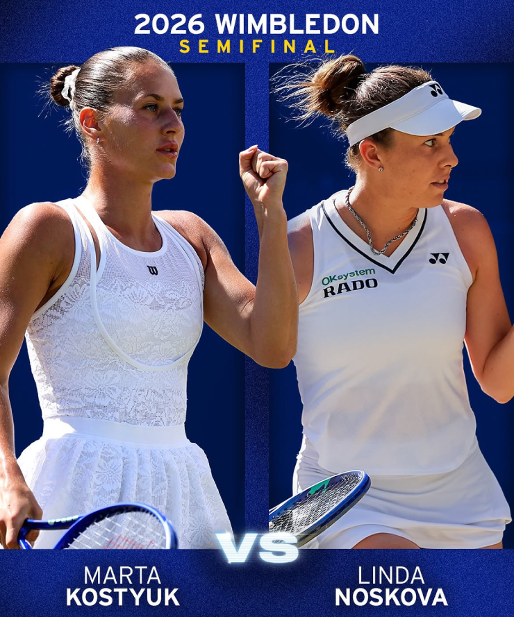 Bán kết tennis đỉnh cao Wimbledon: Gauff đại chiến Muchova, Kostyuk đấu lịch sử với Noskova - 2