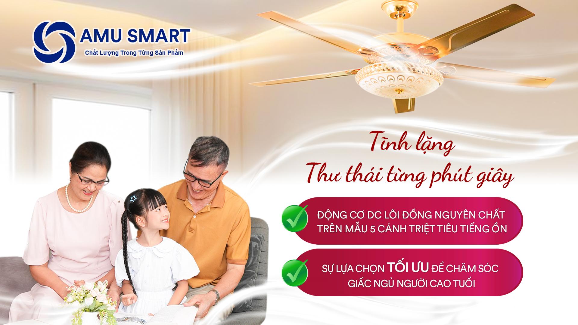 Quạt trần đèn AMU Smart: Giải pháp làm mát tiết kiệm cho mùa hè 2026 - 4