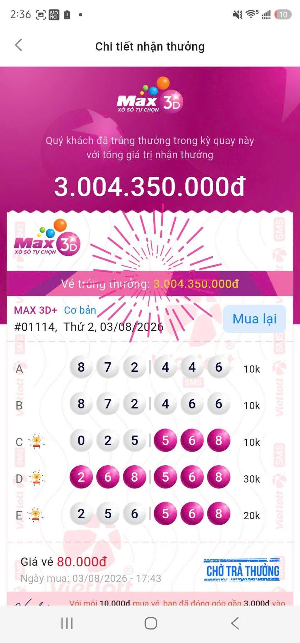 Mua vé sát giờ quay số, người chơi ở Quảng Trị trúng hơn 3 tỷ đồng xổ số Vietlott với bộ số “Lộc Phát” - 1