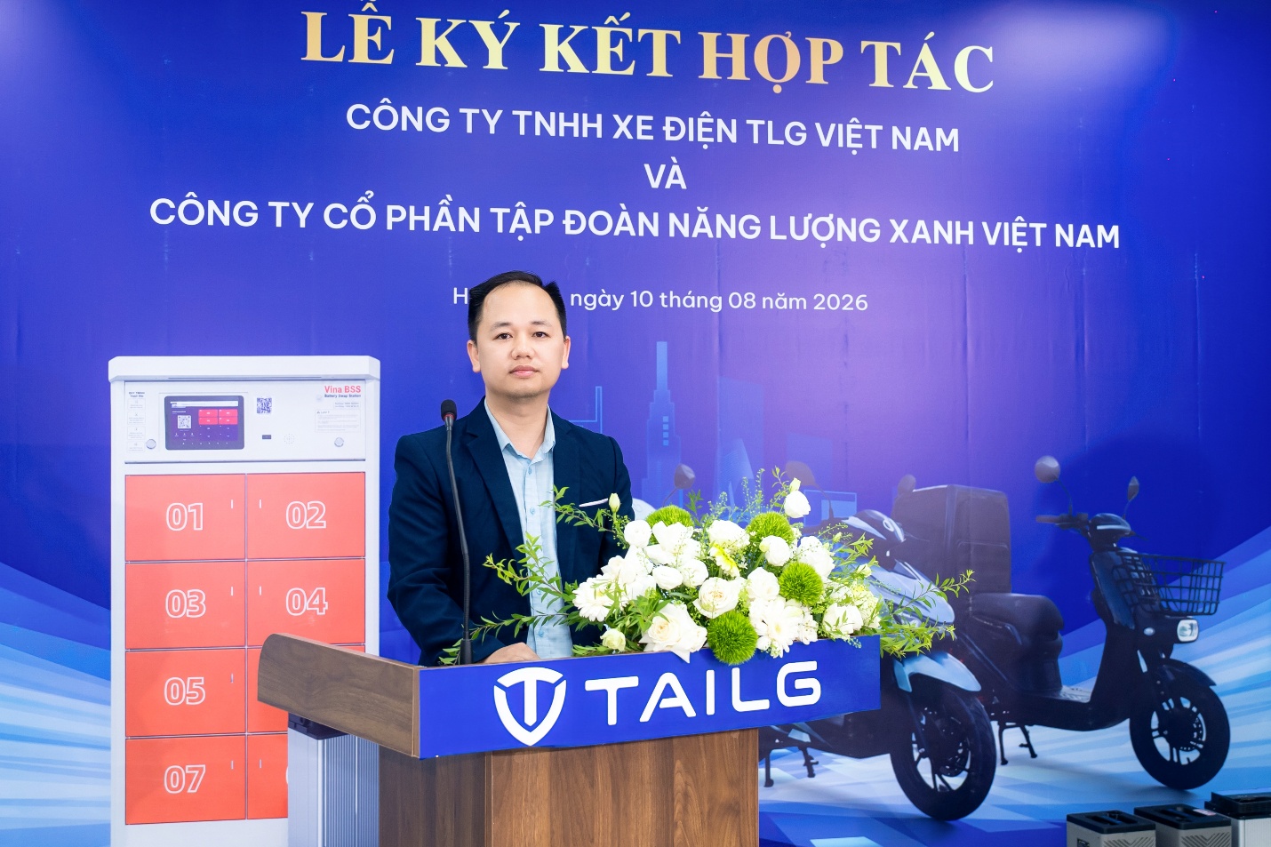 TAILG bắt tay Tập đoàn Năng lượng Xanh Việt Nam phát triển xe máy điện vận tải đổi pin trên hạ tầng trạm đổi pin công cộng Vina BSS. - 4