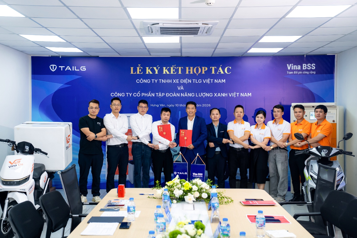 TAILG bắt tay Tập đoàn Năng lượng Xanh Việt Nam phát triển xe máy điện vận tải đổi pin trên hạ tầng trạm đổi pin công cộng Vina BSS. - 2