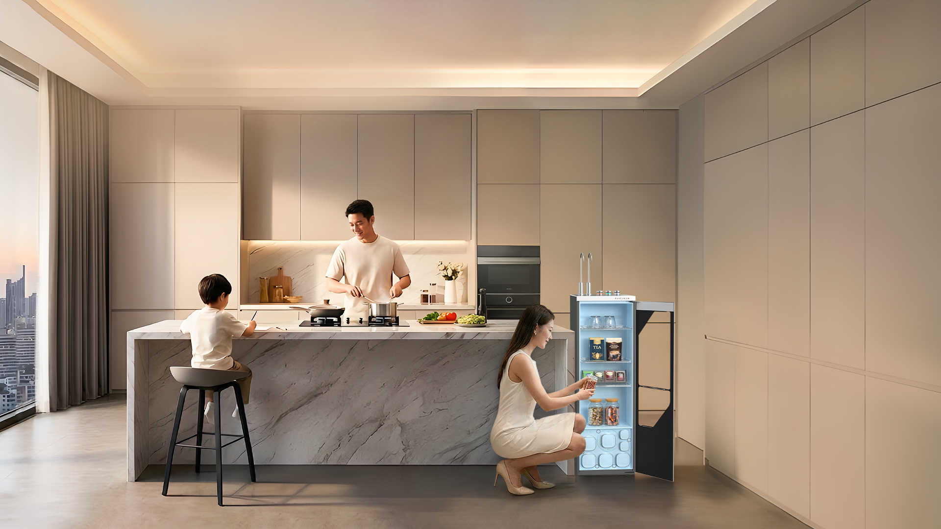 Máy lọc nước và bài toán thẩm mỹ trong những căn bếp mở - 2