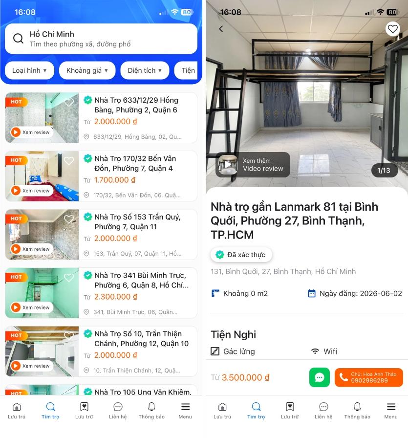 Trọ Mới - Ứng dụng tìm phòng trọ chính thức ra mắt trên Google Play và App Store - 1