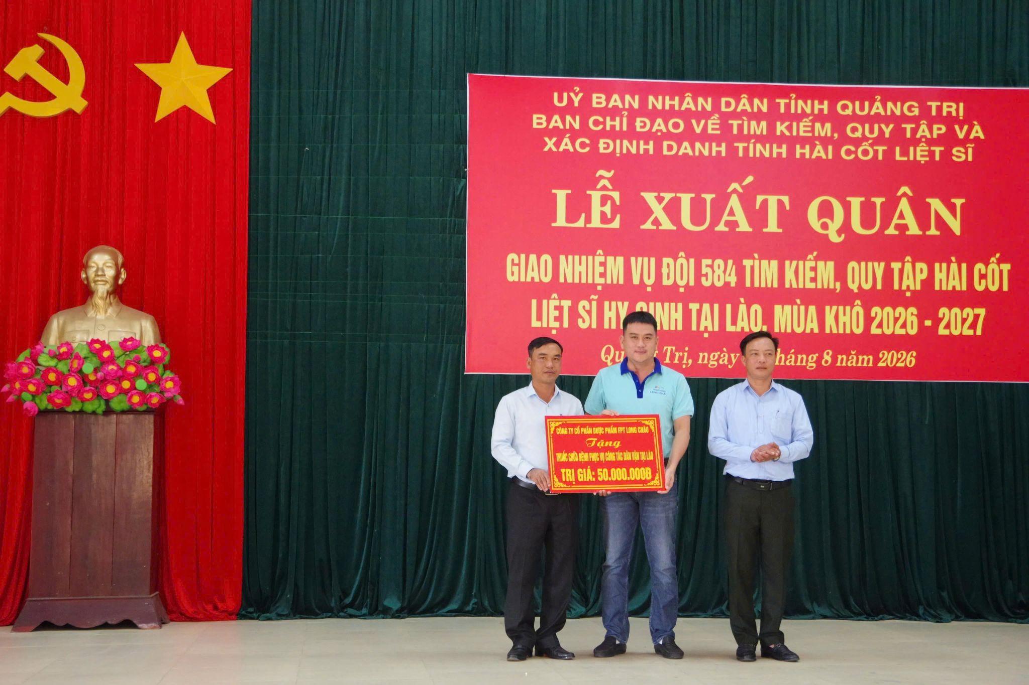 Long Châu tiếp sức Đội quy tập hài cốt liệt sĩ 584 bằng thuốc và vật tư y tế trong hành trình thực hiện nhiệm vụ tại Lào - 3