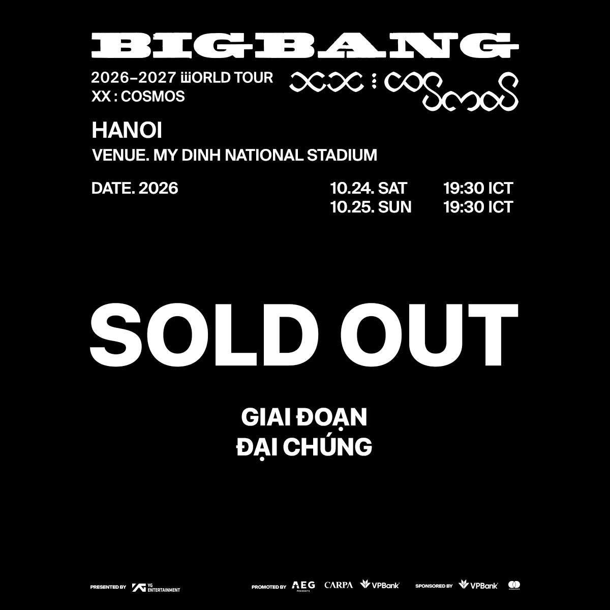BIGBANG tại Hà Nội “sold out” toàn bộ vé: Hai đêm Mỹ Đình chính thức kín chỗ - 1