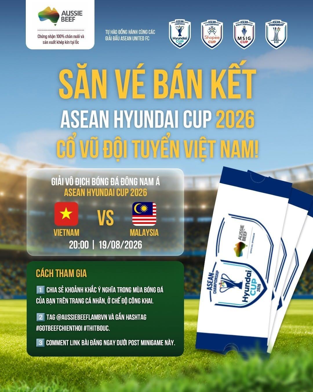 Đồng hành cùng đội tuyển Việt Nam, cùng Thịt Bò Úc sẻ chia trọn vẹn từng khoảnh khắc bóng đá - 1