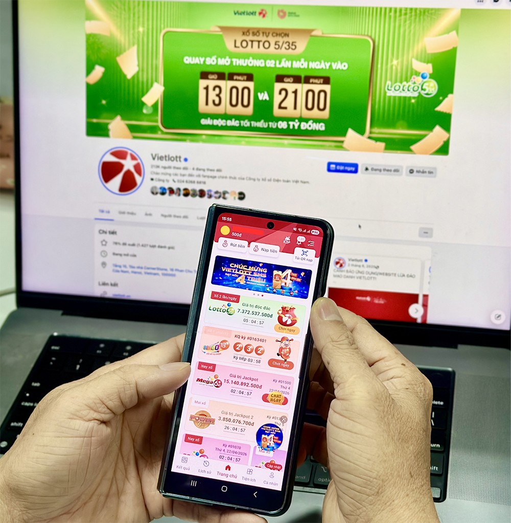 Người chơi xổ số Lotto 5/35 của Vietlott: Mua vé in hay qua điện thoại đều thú vị! - 1