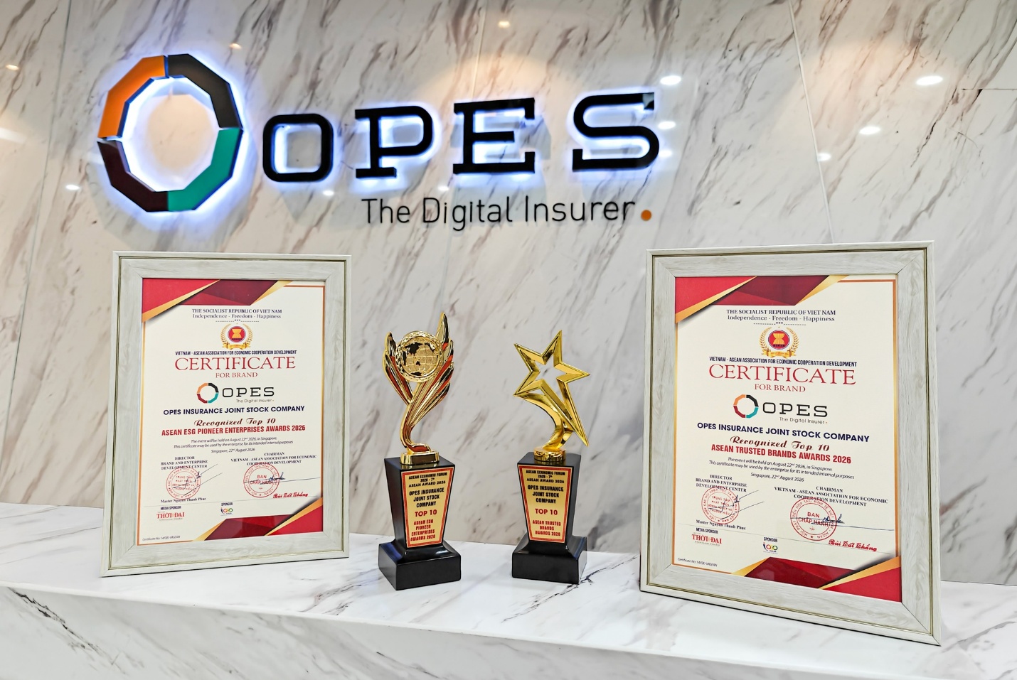 OPES ghi dấu tại ASEAN Awards 2026 với “cú đúp” giải thưởng về thương hiệu và ESG - 1