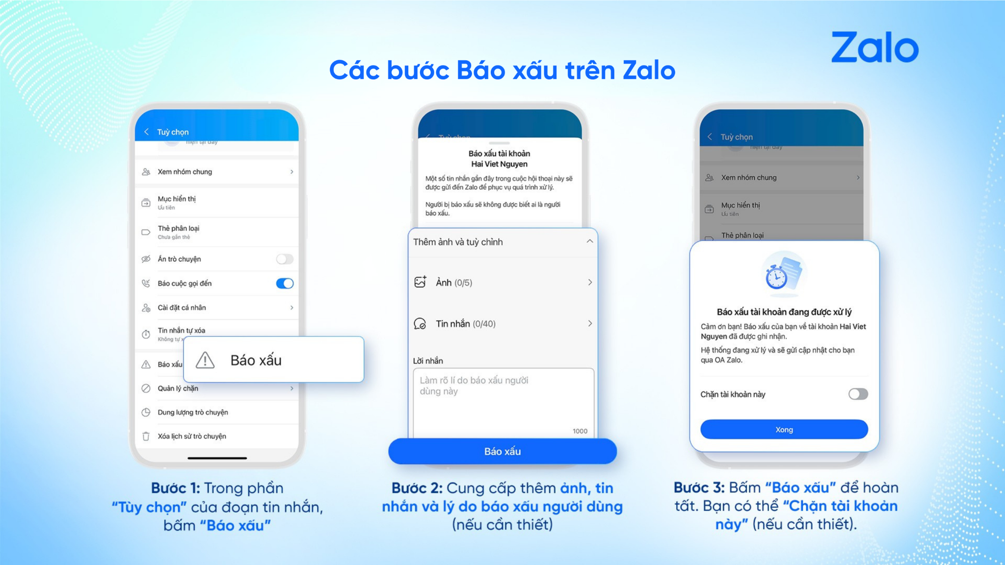 Cách báo cáo nội dung xấu, độc trên ứng dụng nhắn tin Zalo - 2