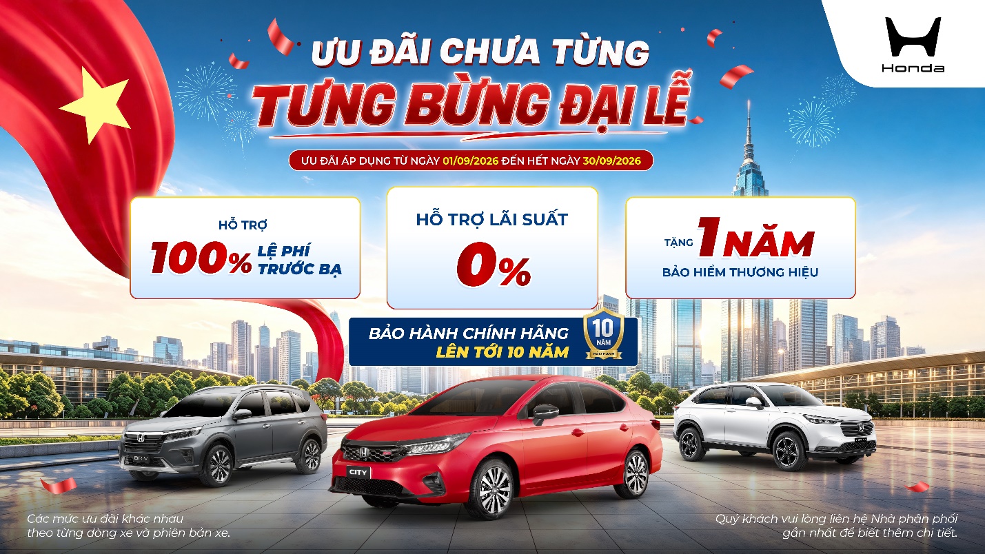 Ưu đãi chưa từng – Tưng bừng đại lễ tại Honda Việt Nam - 1