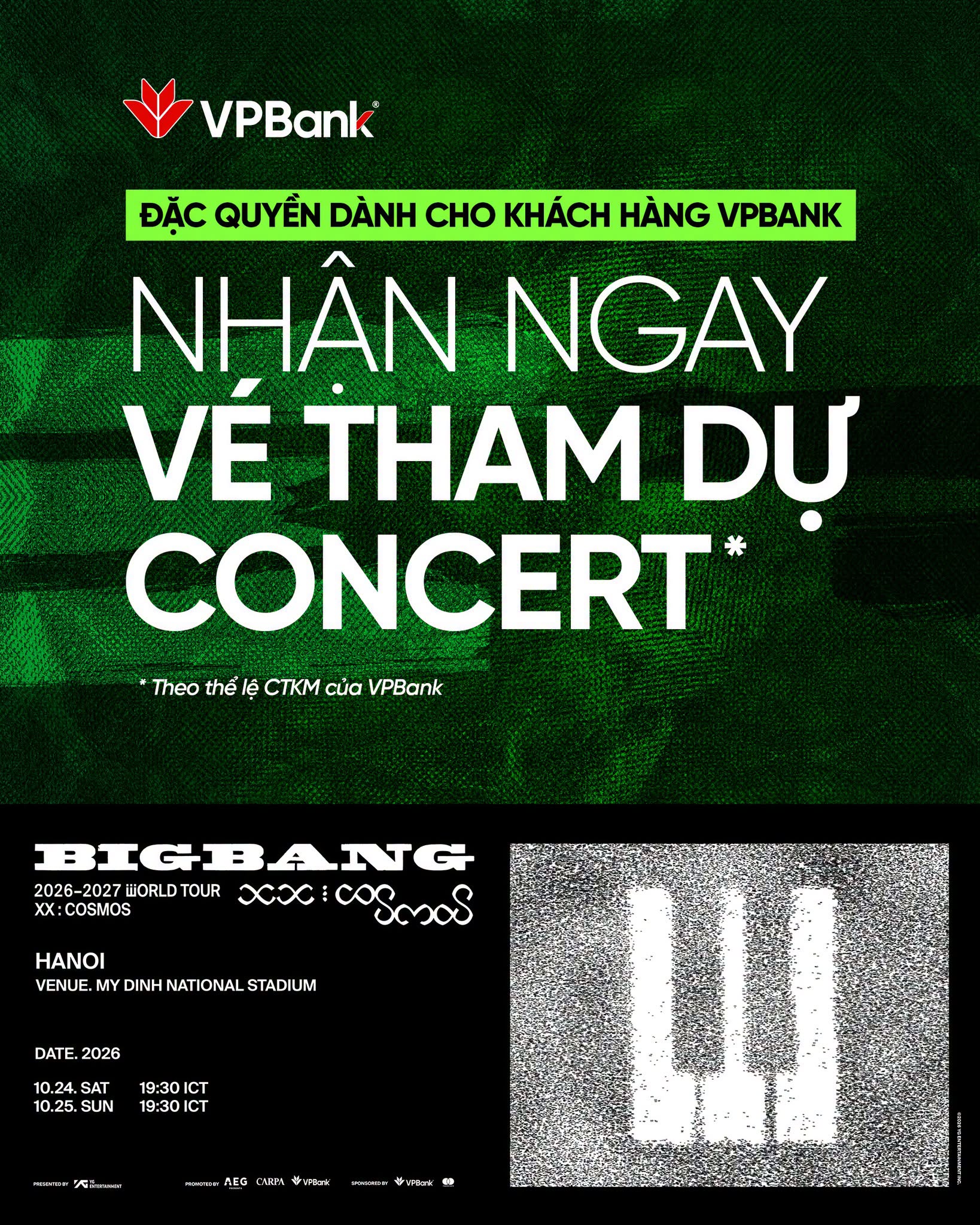 Tưởng lỡ hẹn BIGBANG, fan Việt “vỡ òa” khi VPBank mở thêm cơ hội trúng vé - 1