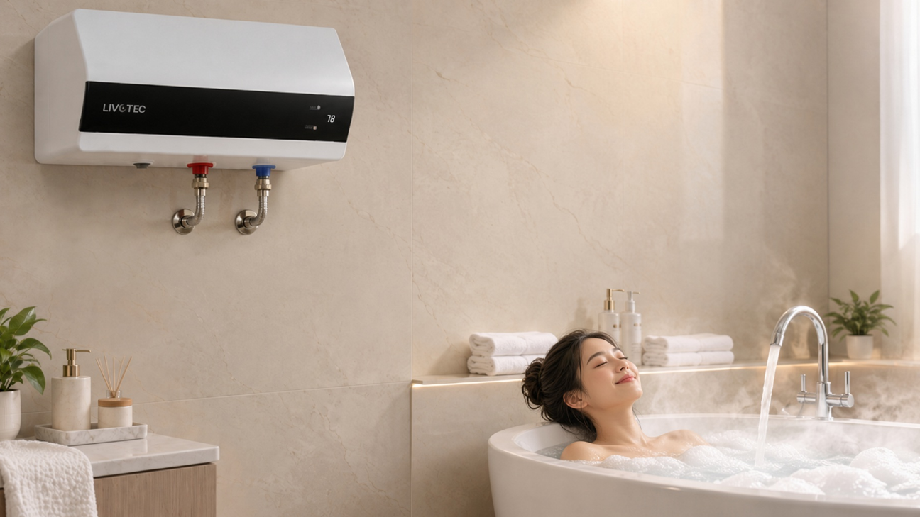 Bình nước nóng Livotec LWH-Series: Nóng nhanh, giữ nhiệt lâu tới 48h cho trải nghiệm tắm ấm trọn vẹn - 2