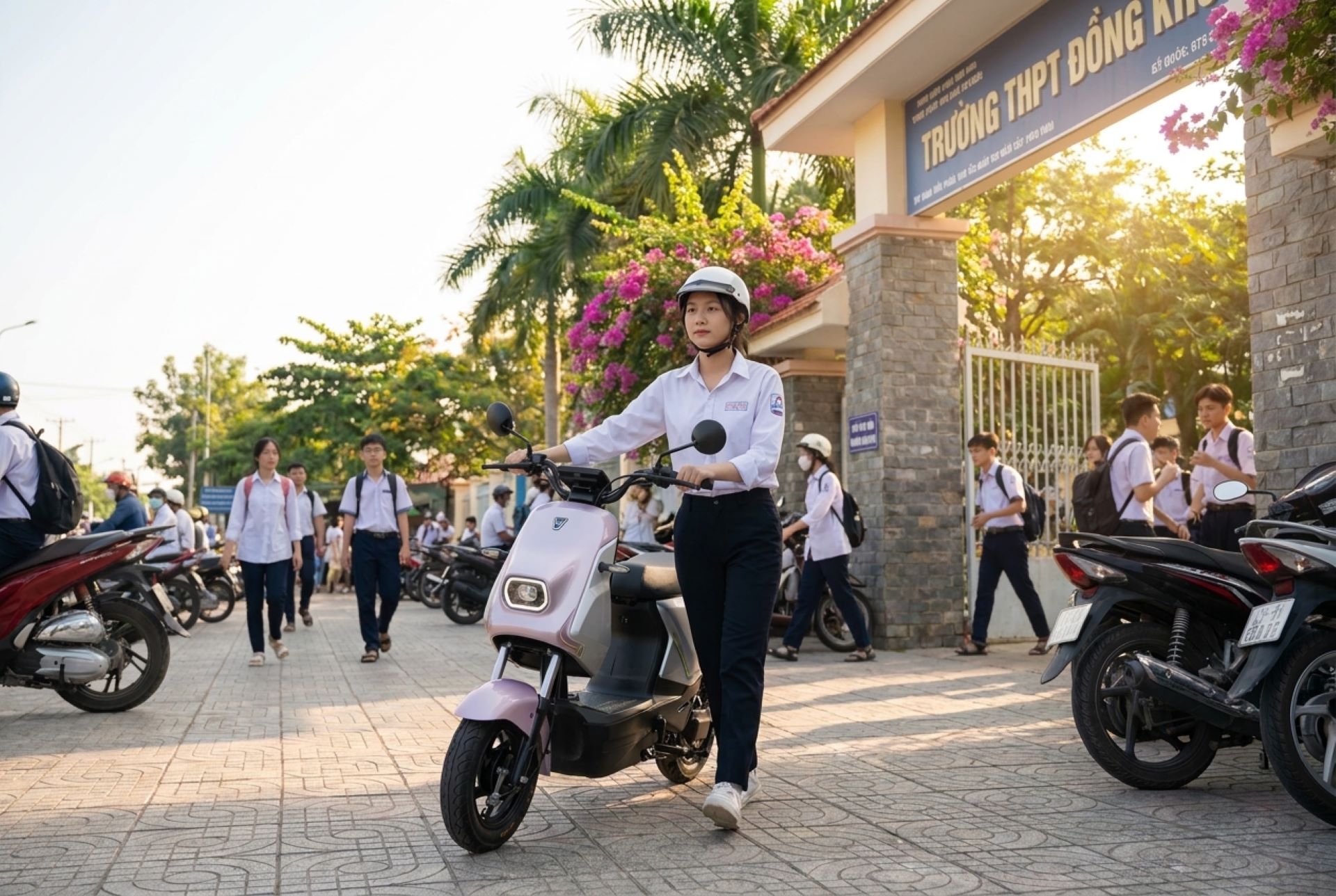 Amio S2: Xe điện gọn gàng, an toàn cho lịch đi học hằng ngày - 1