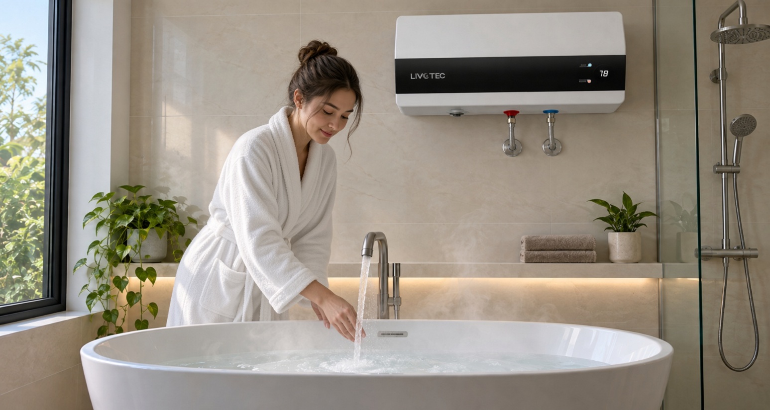 Bình nước nóng Livotec LWH-Series: Nóng nhanh, giữ nhiệt lâu tới 48h cho trải nghiệm tắm ấm trọn vẹn - 1