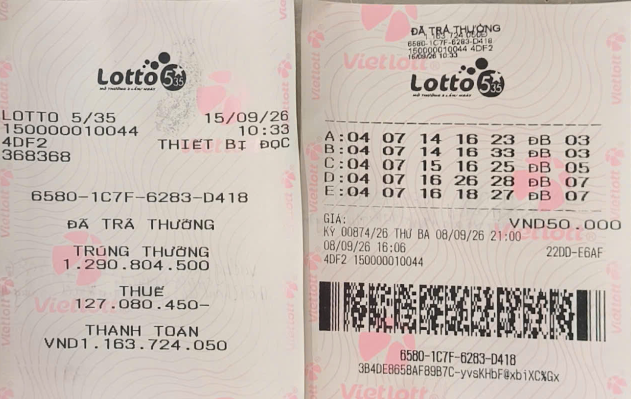 Người đàn ông tại Quảng Trị hai lần trúng giải thưởng tỷ đồng từ xổ số quay nhanh lotto 5/35 của Vietlott - 1